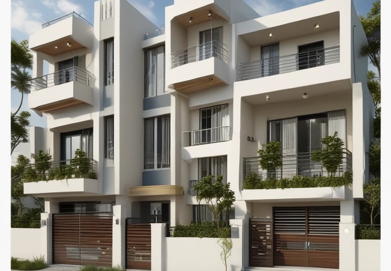 A serene residential neighborhood with green spaces and family-friendly homes.