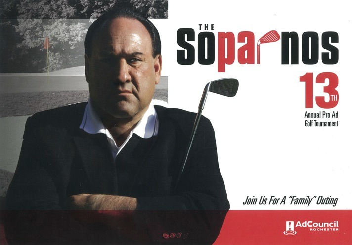 Parody ad of the Sopranos for ad council golf tournament.