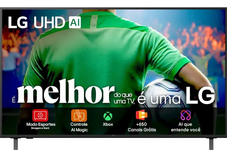 LG UHD AI 4K (Série 50UA85) — Inteligência Artificial Avançada e Sistema Renovado