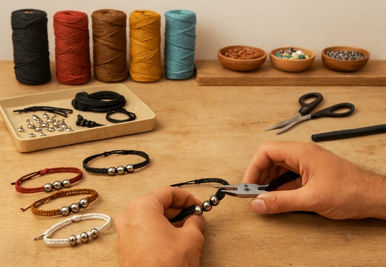 Atelier de fabrication des bracelets Desboules