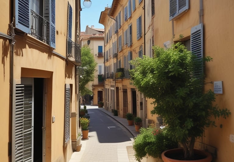 Charming Provencal stone house with lavender fields in the background