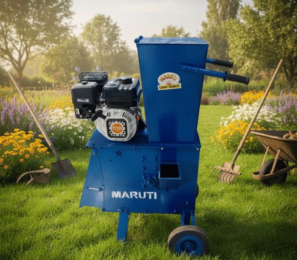 Maruti Petrol Garden and Kitchen Waste Shredder Machine