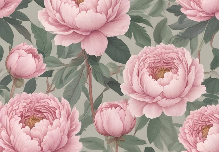 A beautifully arranged display of artisanal press on nails in soft pink tones.