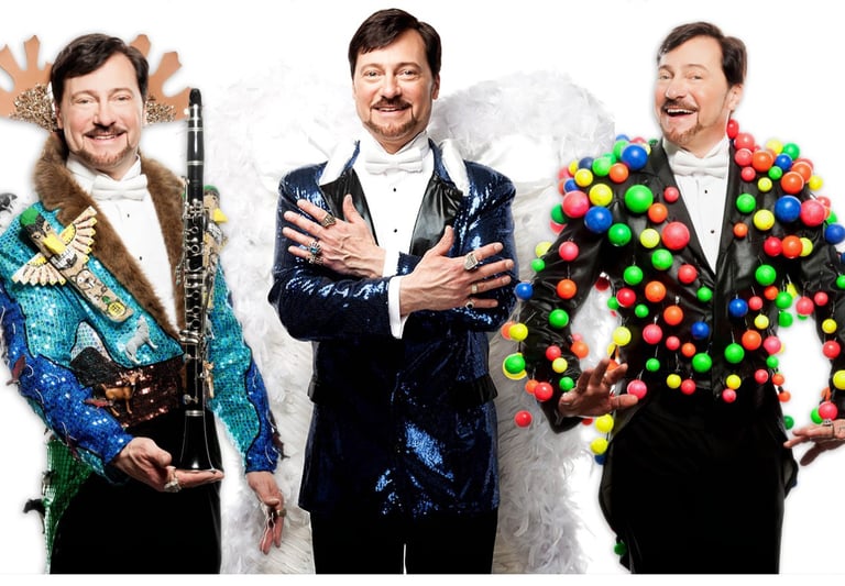 Seniors entertainer 'HencetheOutfit' in three different spectacular show jackets