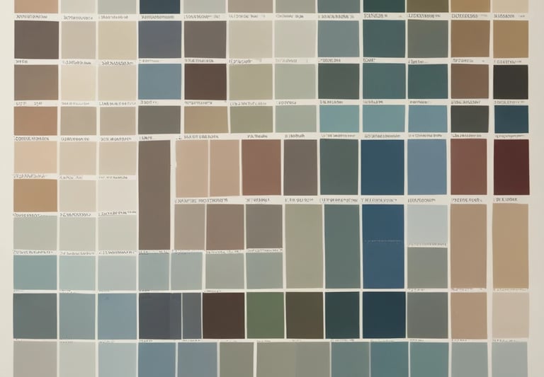 A modern interior with a small stage area, featuring warm lighting accents and a decorative Arabic calligraphy plaque on the wall. The space has a clean, minimalist design with gray and gold tones, complemented by wooden flooring and a staircase with black railings in the background.