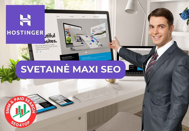 Svetainės kūrimas MAXI SEO