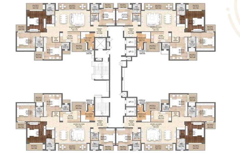 cluster plan of hero homes mohali phase 3