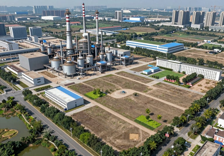 A sleek modern apartment building with glass balconies reflecting the sunset.
