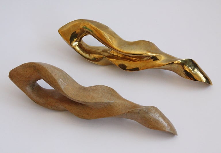 Bronze and wood preview