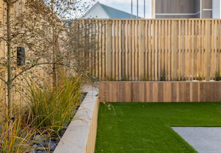 Outdoor garden fence for townhouse Wellington
