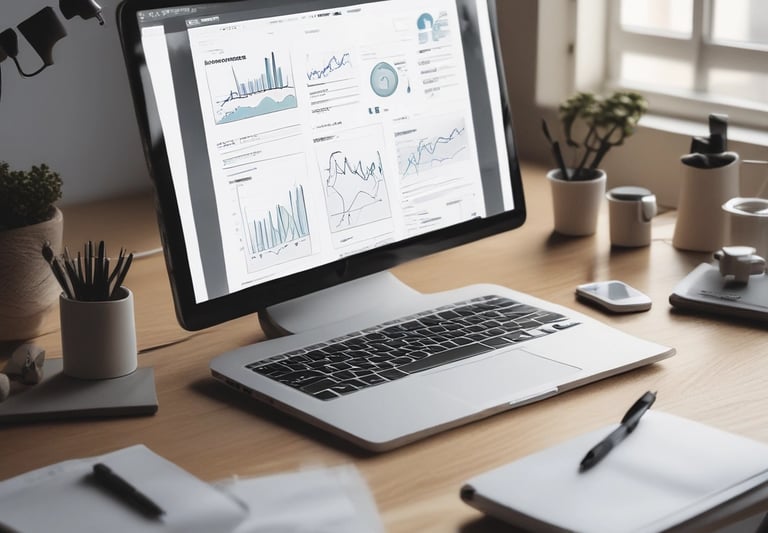 A skilled tradesperson using advanced digital tools in a modern workspace.