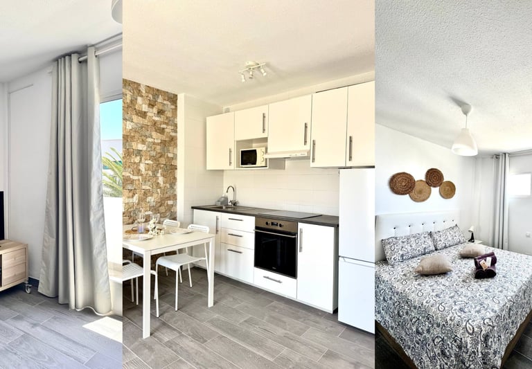 a collage of photos of a vacational house