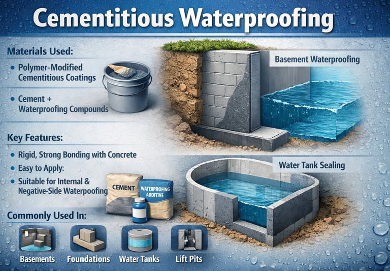 CEMENTITIOUS WATERPROOFING