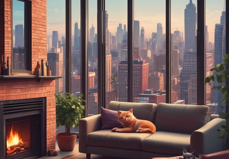 Modern apartment building with balconies and greenery in a sunny neighborhood.