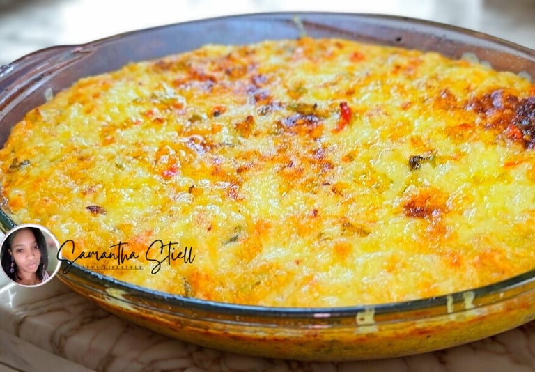 Eggless Trini Corn Pie