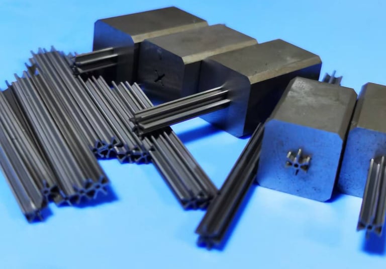 a bunch of metal rods and some metal rods