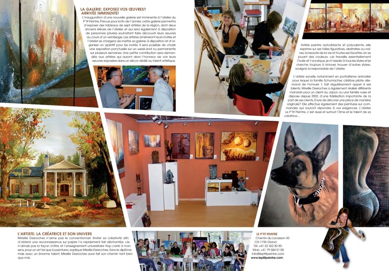 Bien vivre au pays de Vaud, Mireille Desroches artiste peintre