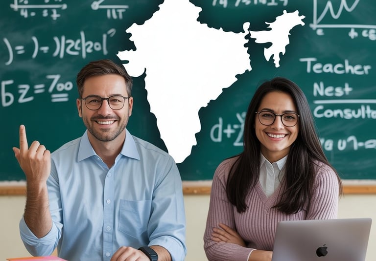 "Teacher Nest Consultancy – Leading JEE and NEET faculty placement service in India. Confident male