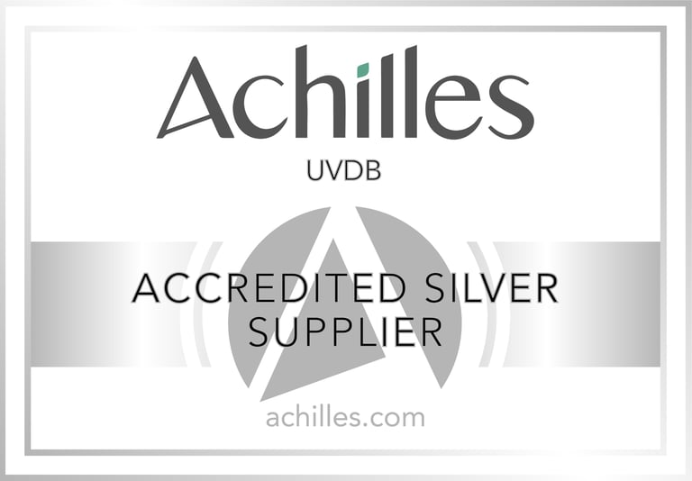 Accredited silver supplier Certificate for Achilles UVDB