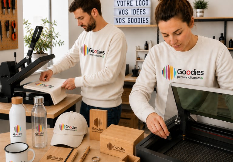 Atelier goodies personnalisés Amboise goodiespersonnalisables.fr livraison France entière