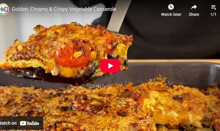 Video recipe roasted vegetable casserole