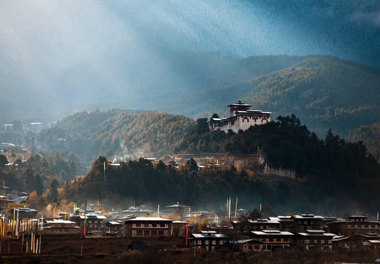 Chamkhar-Bhutan-Central-Bhutan-Early-Morning-View