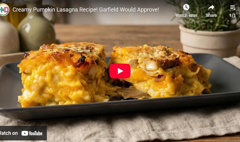 Video ricetta lasagna di zucca
