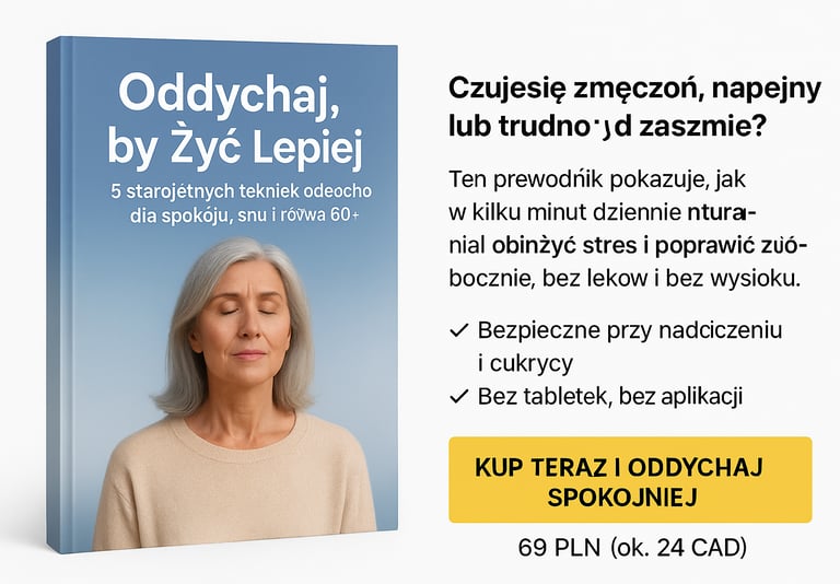 5 starożytnych technik oddechowych dla naturalnej redukcji stresu po 60. roku życia