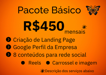 valor do pacote simples mais descrição do serviço quatrocentos e cinquenta reais