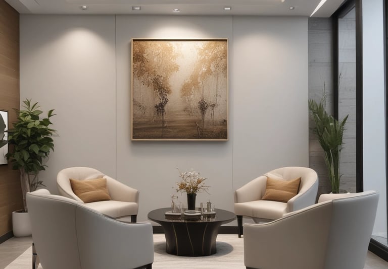 Bright living room with modern inventory