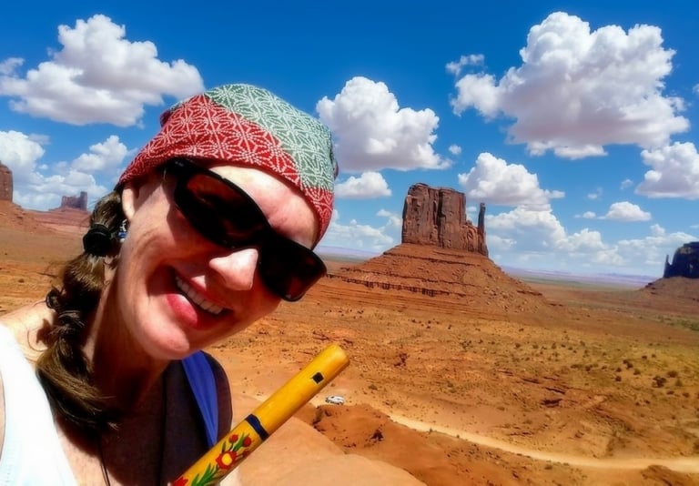 The view inspired me to pull the flute from my backpack and play a soft tune for the Ancient Ones.