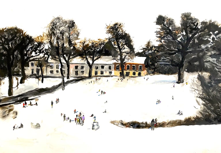 First Snowfall by Wojnowski
