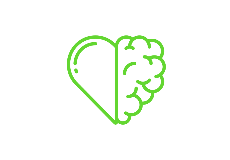 a heart shaped brain scans in the shape of a brain