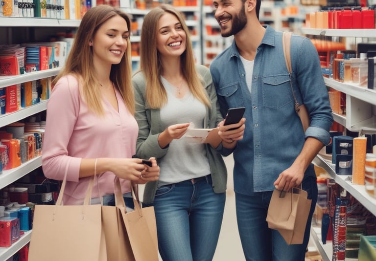A focused business meeting where a team discusses growth strategies using charts and laptops.