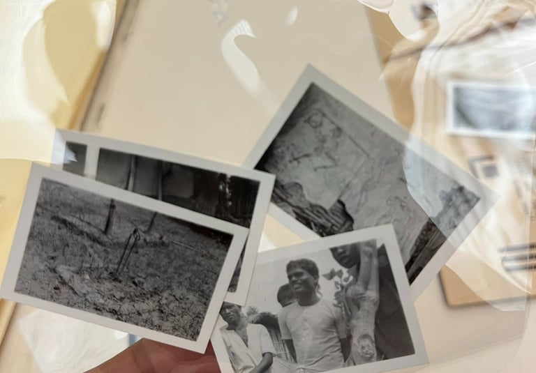 Historical photographs from Bihar held for archival research
