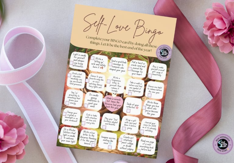Self-Love Bingo Soul Sisters Tarot