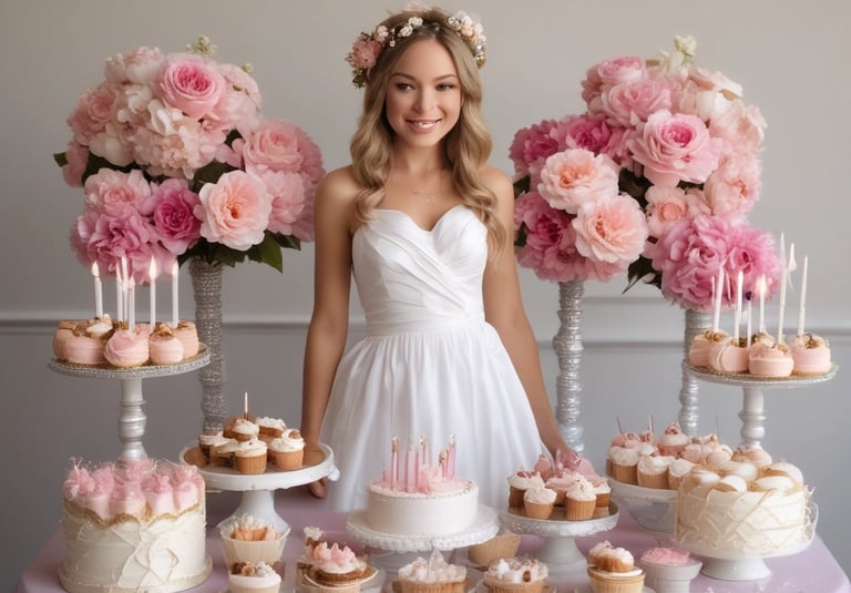Artist’s hands expertly blending shimmering eyeshadow on a client preparing for a photoshoot.