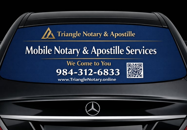 Secretary of State apostille process North Carolina