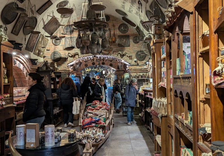 inside of Meidan Bazaar in Tbilis Georgia