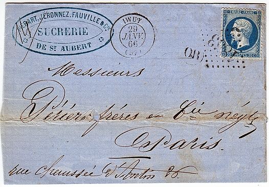 Losange Gros Chiffres 1853 et type 15.