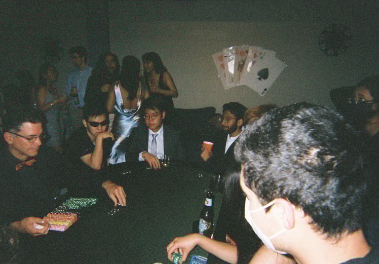 Lovetteers play casino games at Casino Night