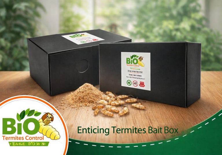 Enticing Bio Termite bait box with high-attractant bait to lure and eliminate termite colonies