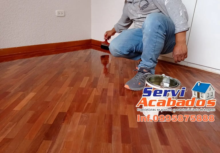 Pulido y Lacado de pisos de madera parquet, duela tabloncillo restara con serviacabados