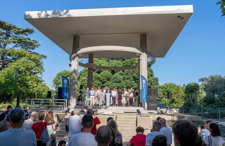 The  inauguration of the Kiosque Bosc     summer 2025