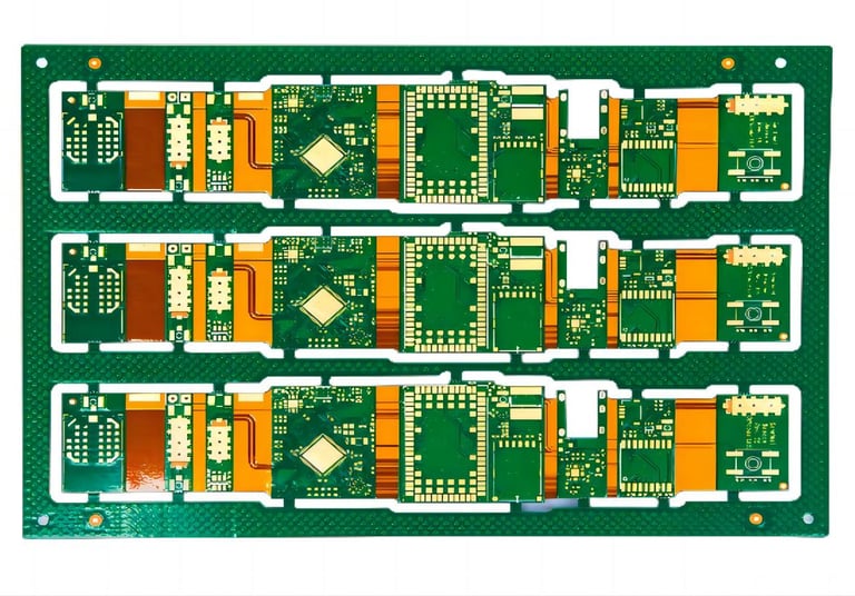 Explore Omini’s Rigid-Flex PCB applications for advanced, space-saving electronic solutions.
