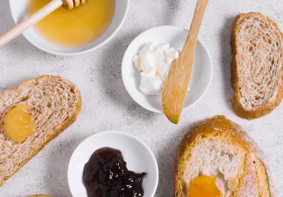 desayuno equilibrado de tostadas