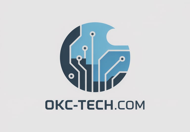 a logo for okc tech