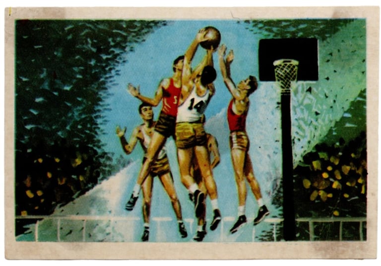 1959 CHOCOLATES tORRAS sPANISH bASKETBALL cARD #158