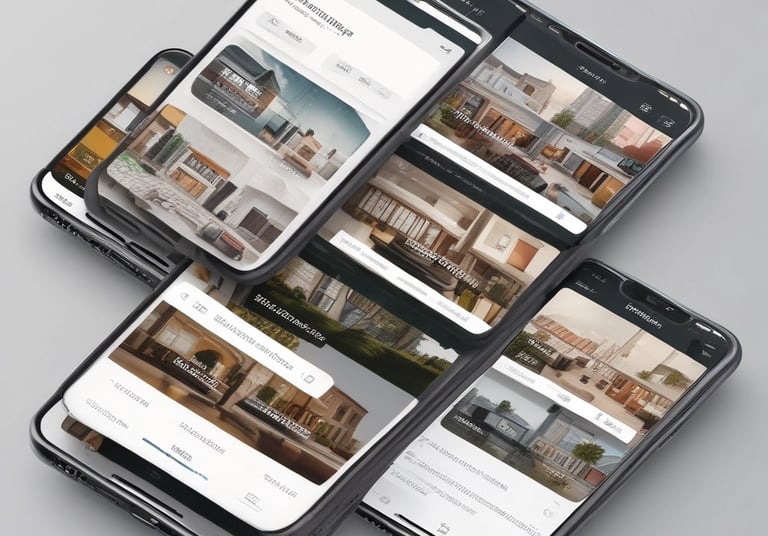 A well-maintained residential building exterior under a clear sky.