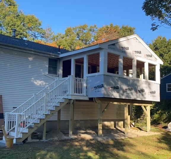 3 season room addition construction Abington MA